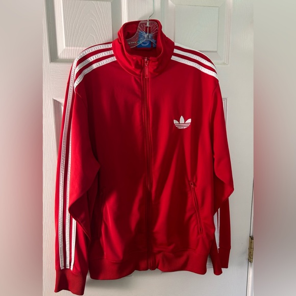 ADiDAS CLASSICS Red TRACK JACKET - Picture 5 of 8